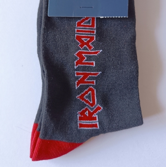 Iron Maiden Socks Women's Size 6-9.5 Black Set Of 2 - Picture 2 of 6